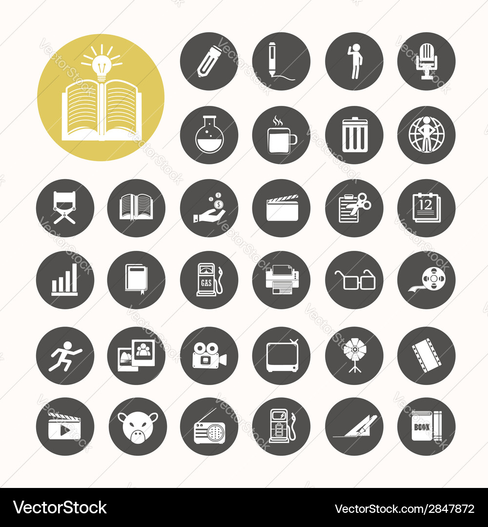 Icons set Royalty Free Vector Image - VectorStock