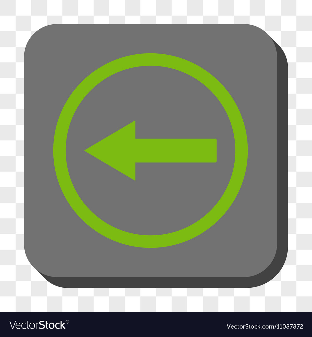 Left rounded arrow square button