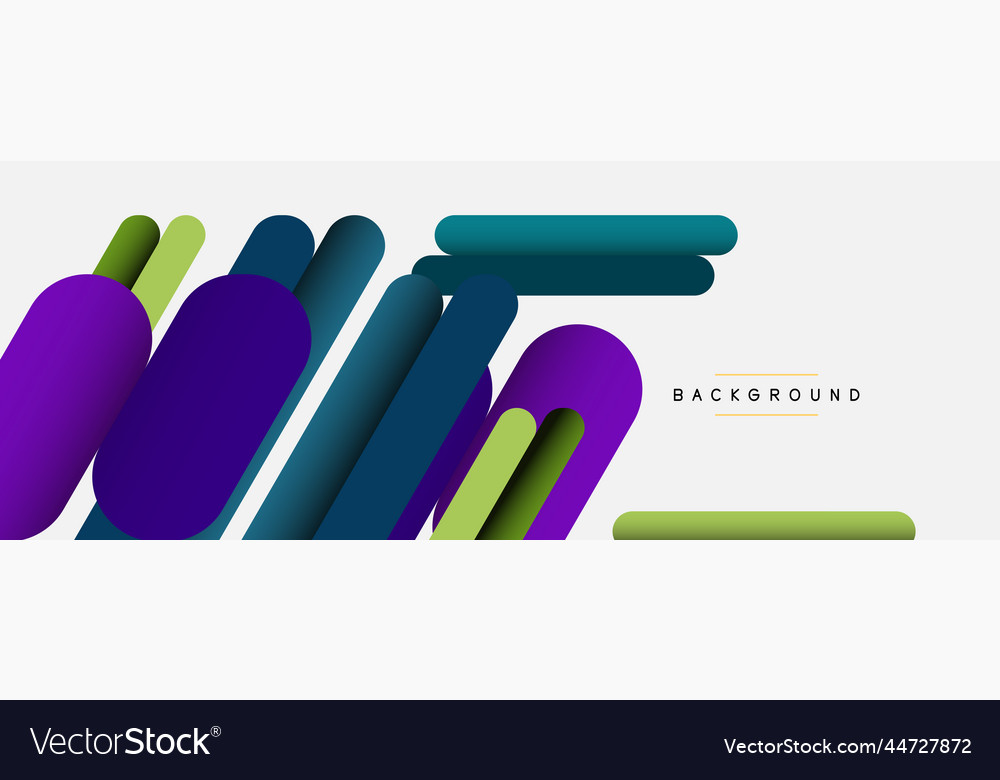 Overlapping round shapes and lines background vector image Overlapping round shapes and lines background
