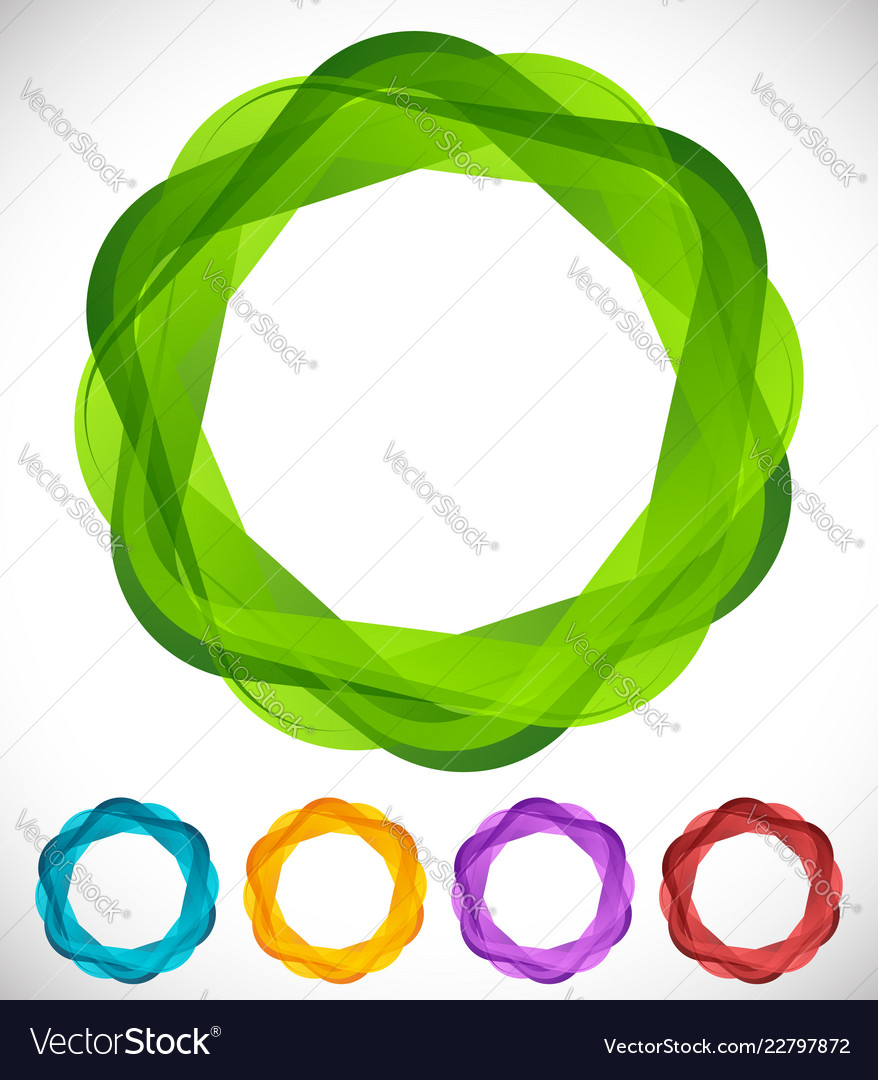 Overlapping squares with rounded corners vector image Overlapping squares with rounded corners