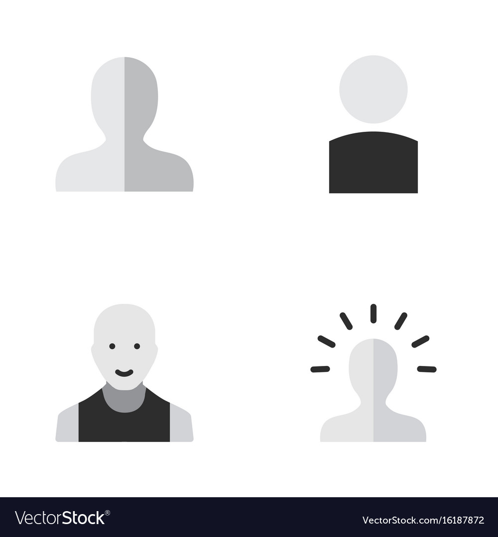 Simple Person Icons Set