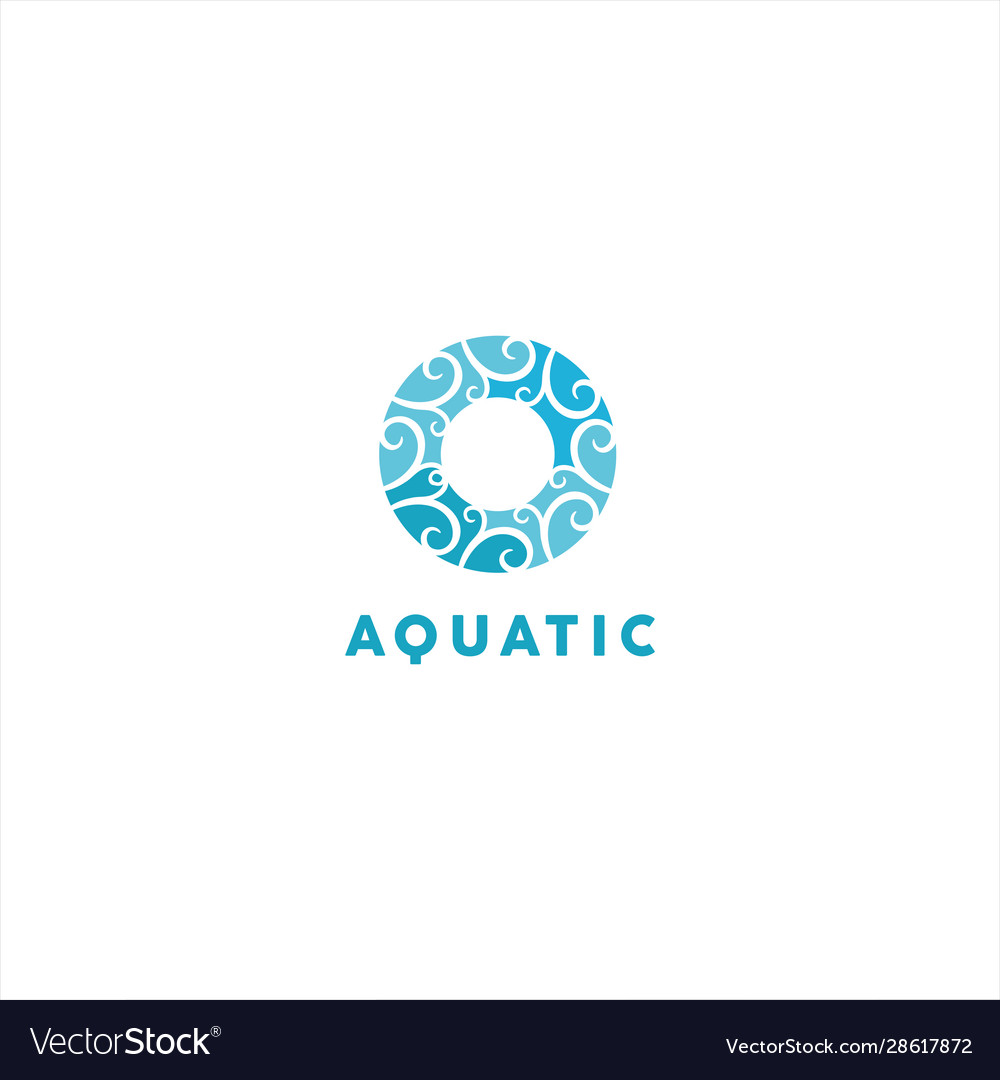 Water sport logo design template Royalty Free Vector Image