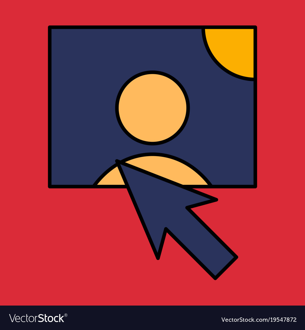 Web design elements picture mouse arrow icon