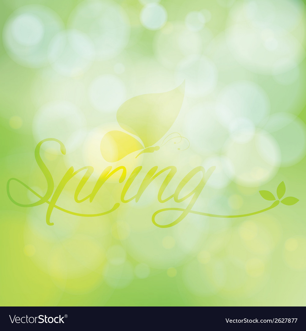 Abstract spring background with some special