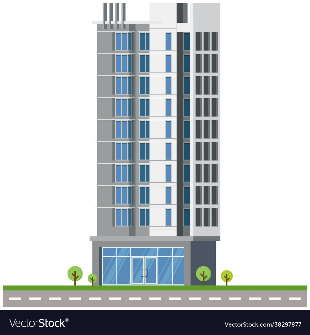 Bank building Royalty Free Vector Image - VectorStock