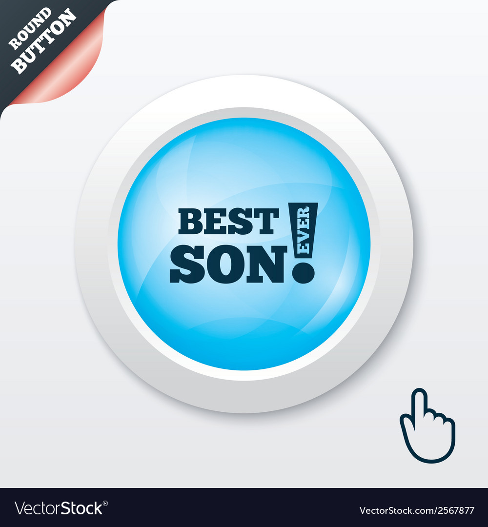 Best son ever sign icon award symbol