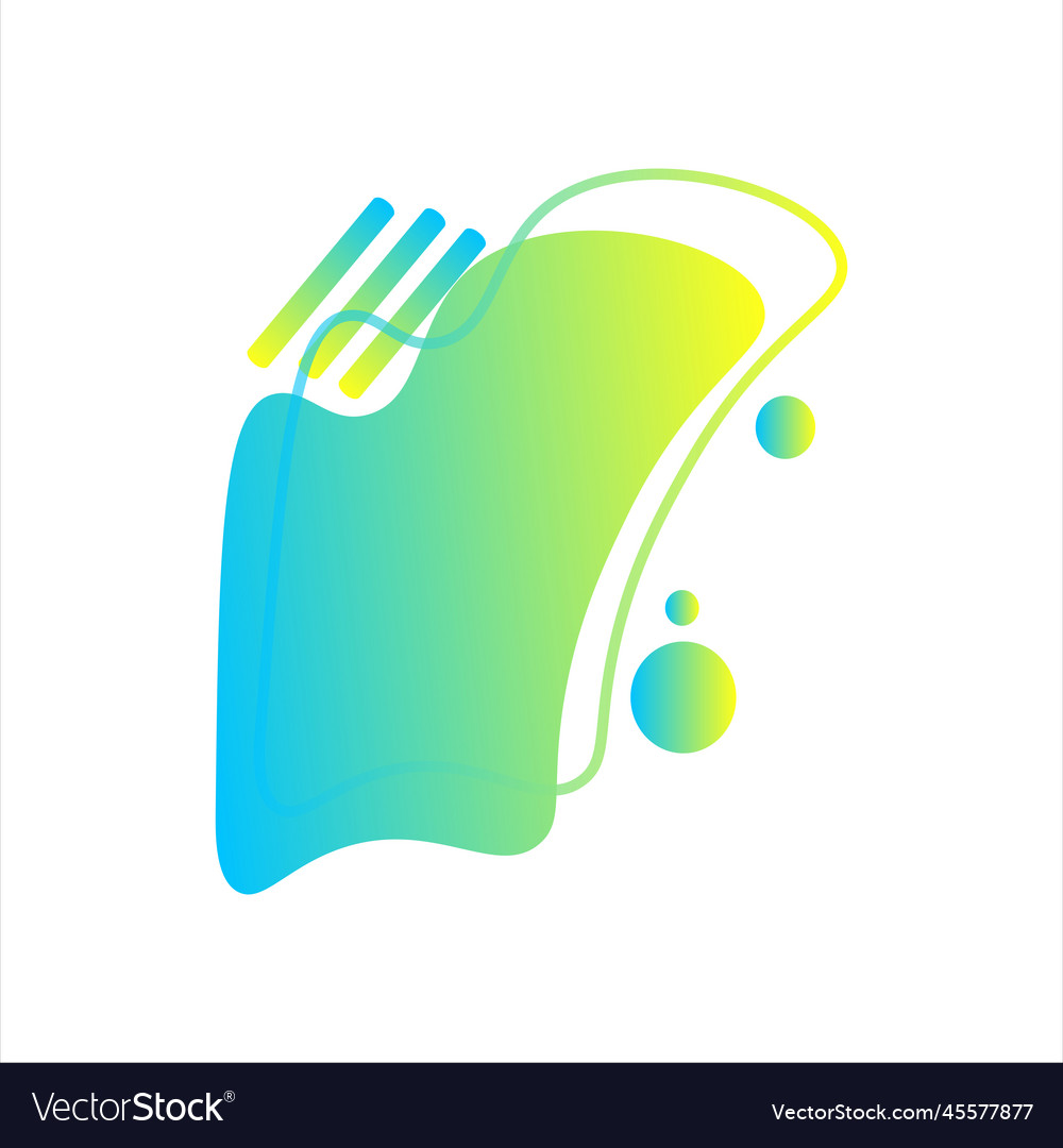 Blob gradient design vector image Blob gradient design