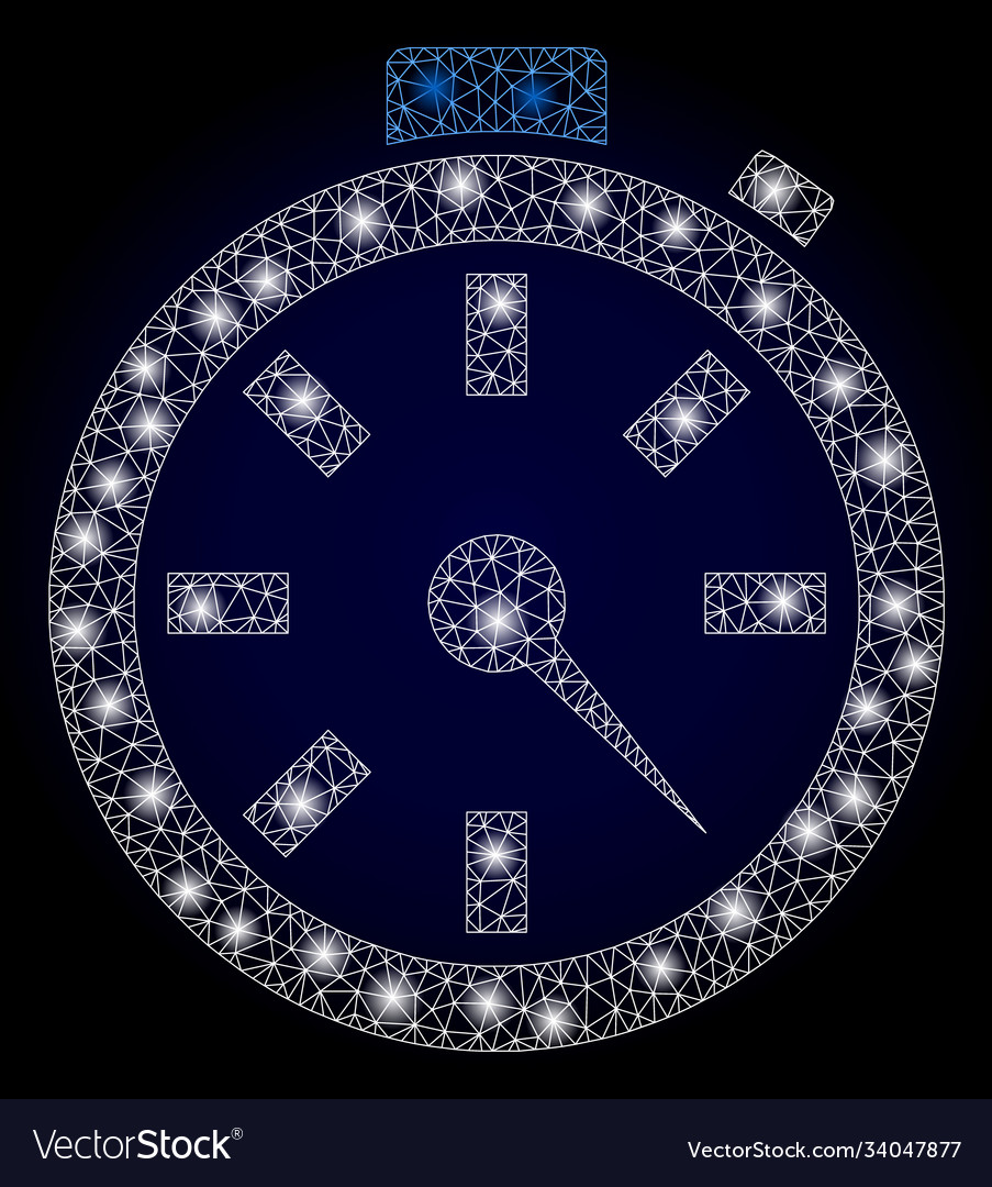 Bright web mesh timer with light spots