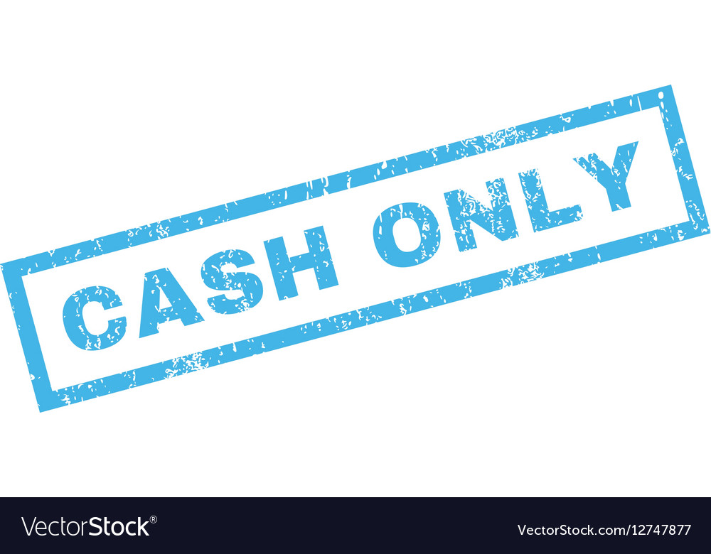 Cash only rubber stamp Royalty Free Vector Image