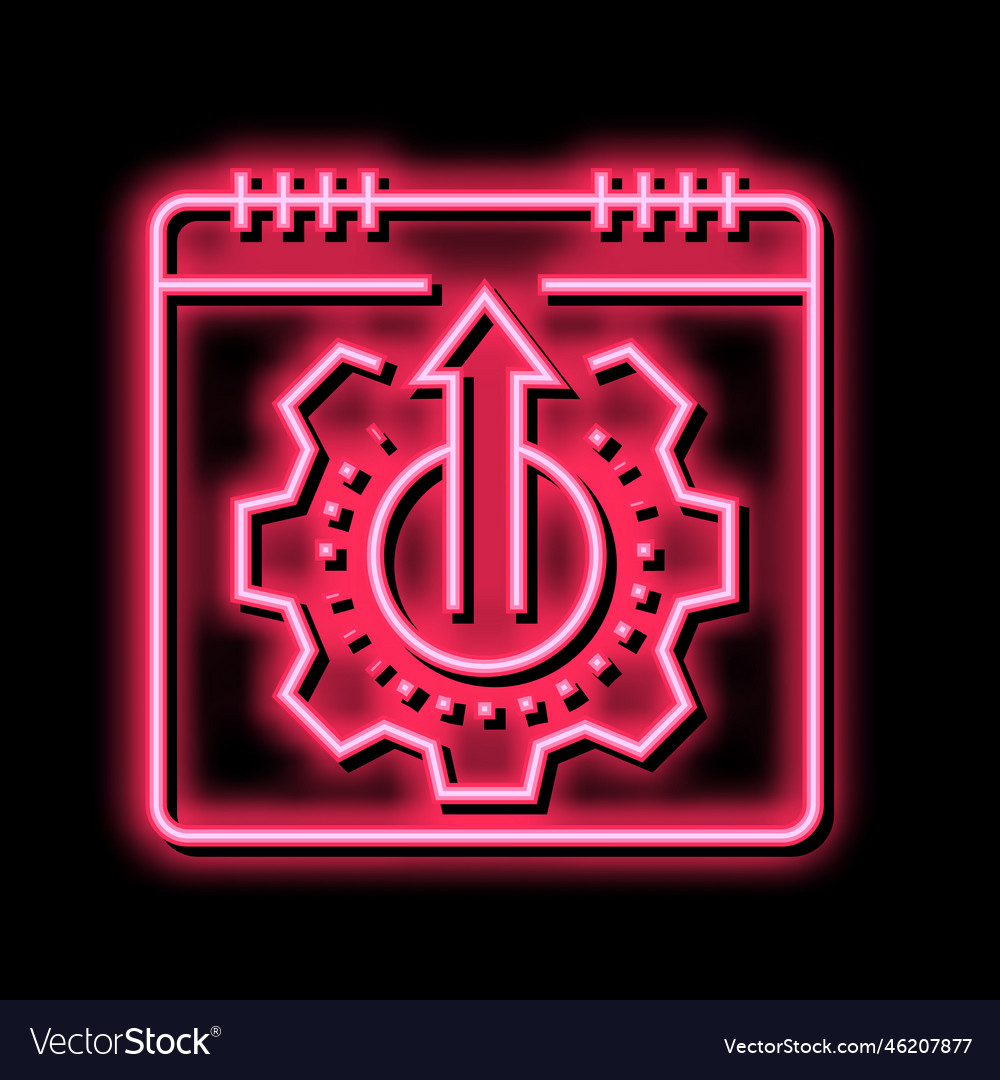 Date working process calendar color icon