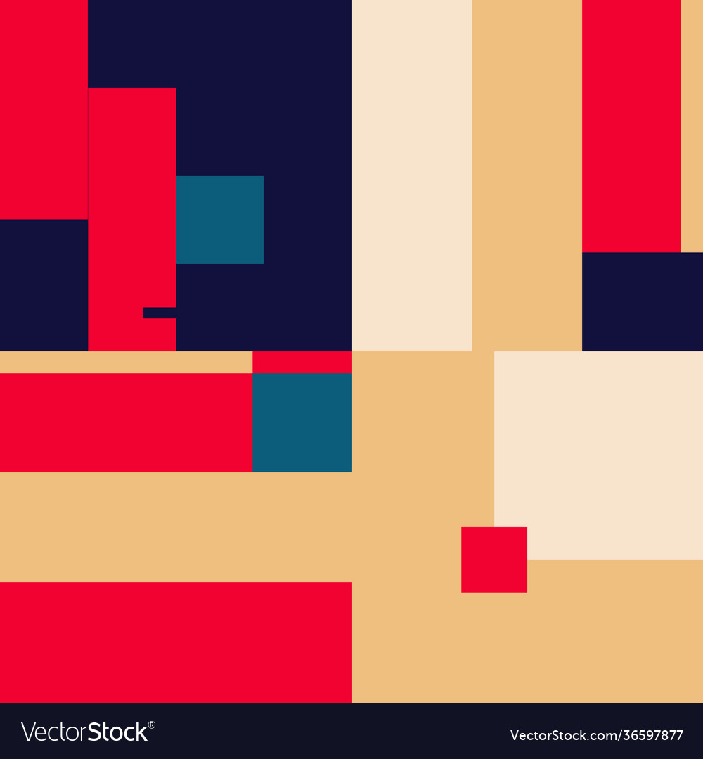 Deconstructed abstract pattern design vector image Deconstructed abstract pattern design