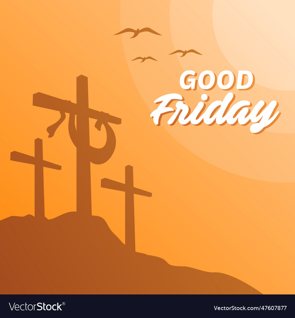 Good friday banner template Royalty Free Vector Image