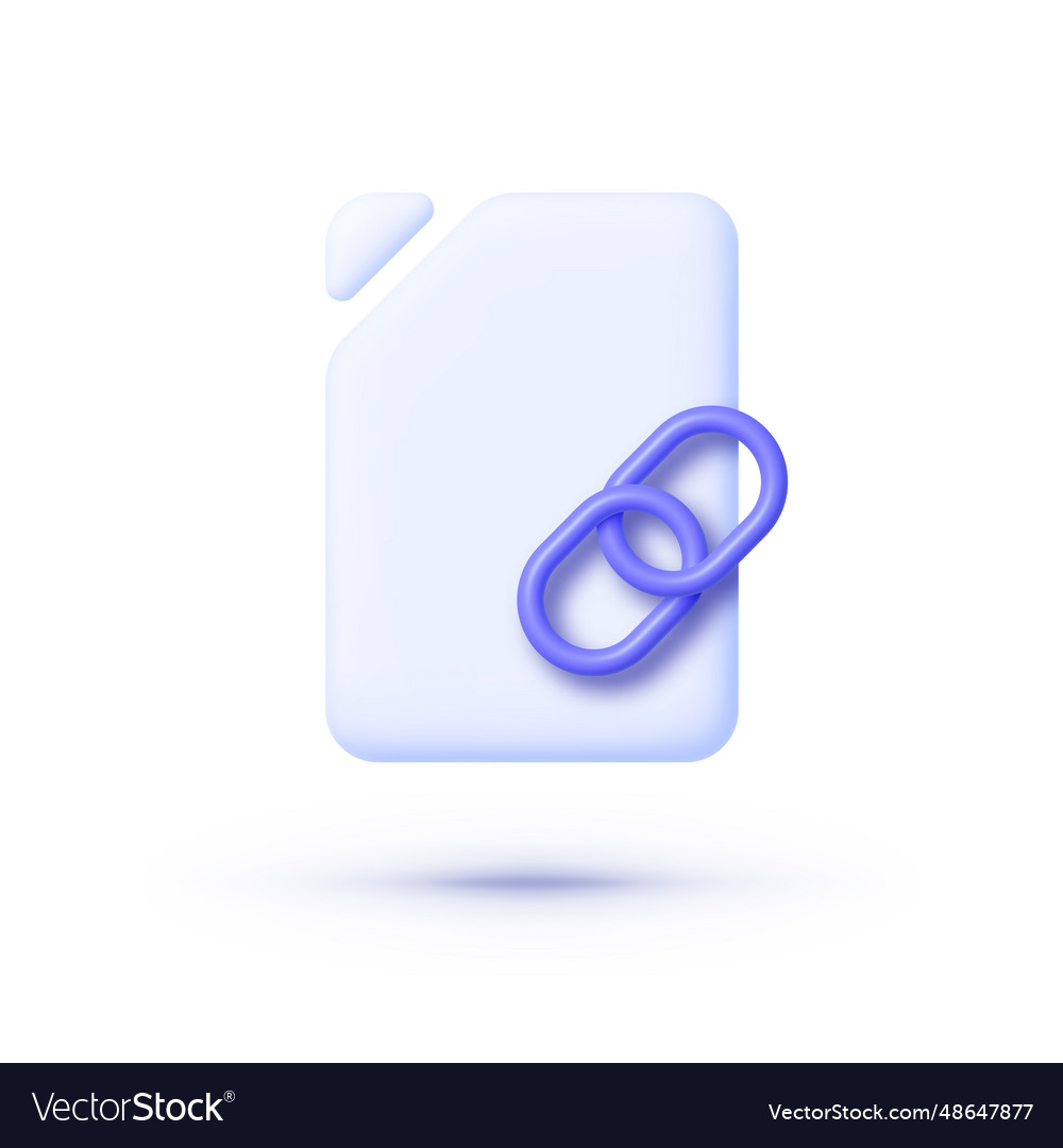 Hyperlink document 3d great design for any vector image Hyperlink document 3d great design for any