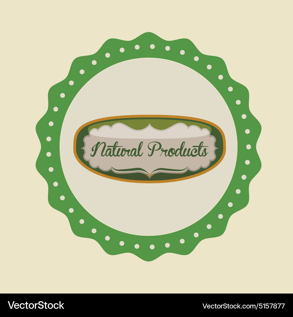 Natural product design Royalty Free Vector Image