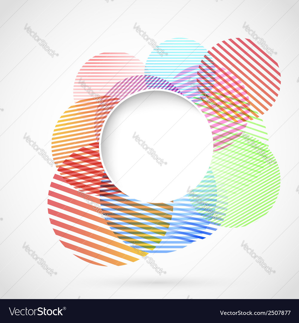 Retro Colorful Circle Pattern