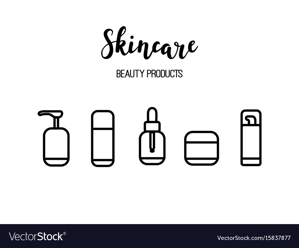 Hautpflege Icons - Beauty Routine