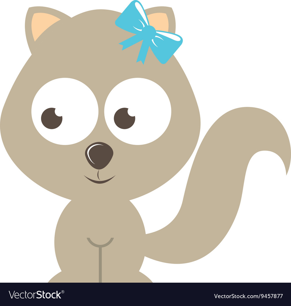 Squirrel character isolated icon design