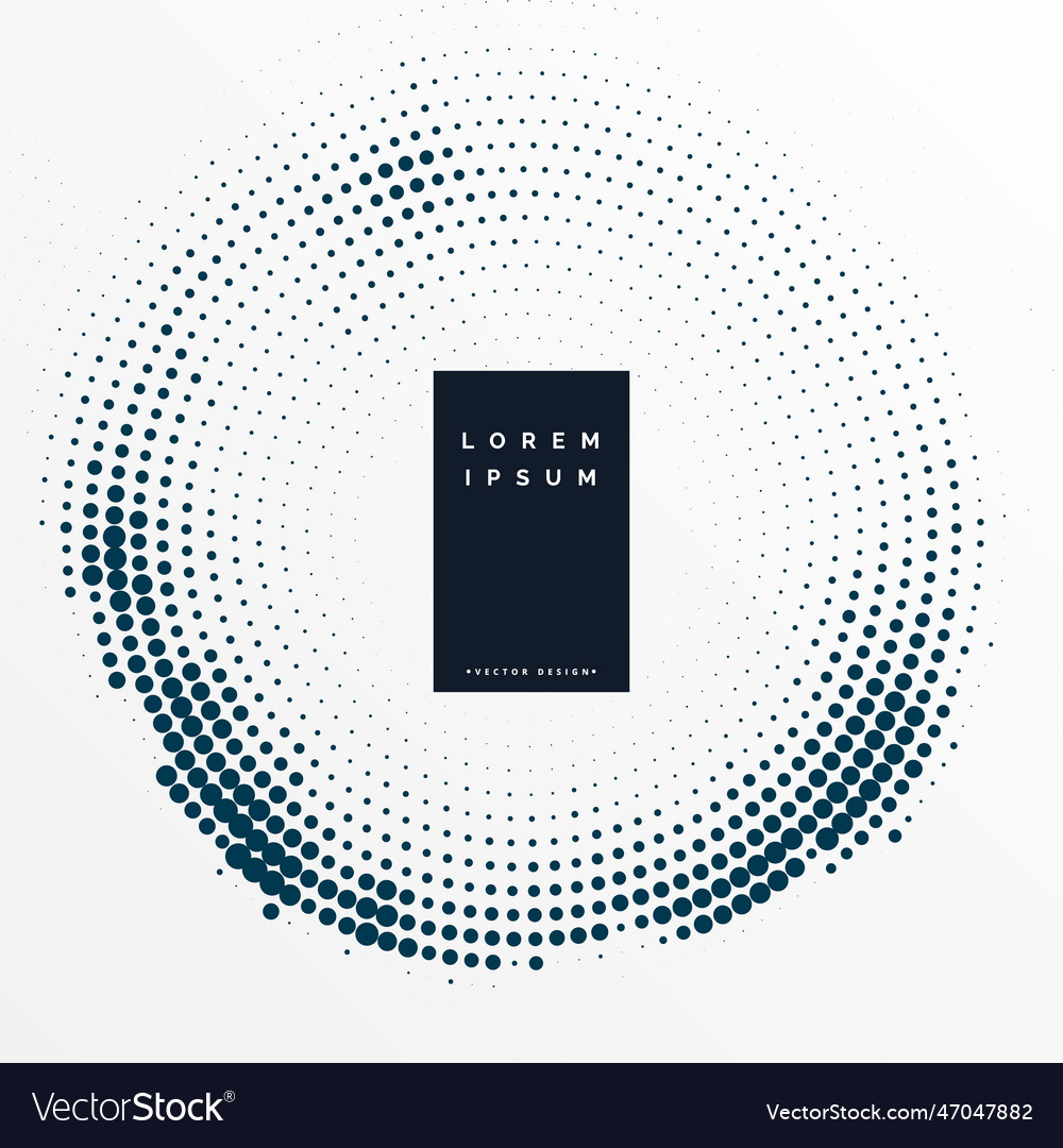 Circular halftone abstract background design