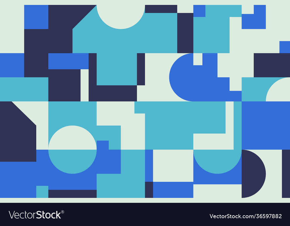 Deconstructed abstract pattern design vector image Deconstructed abstract pattern design