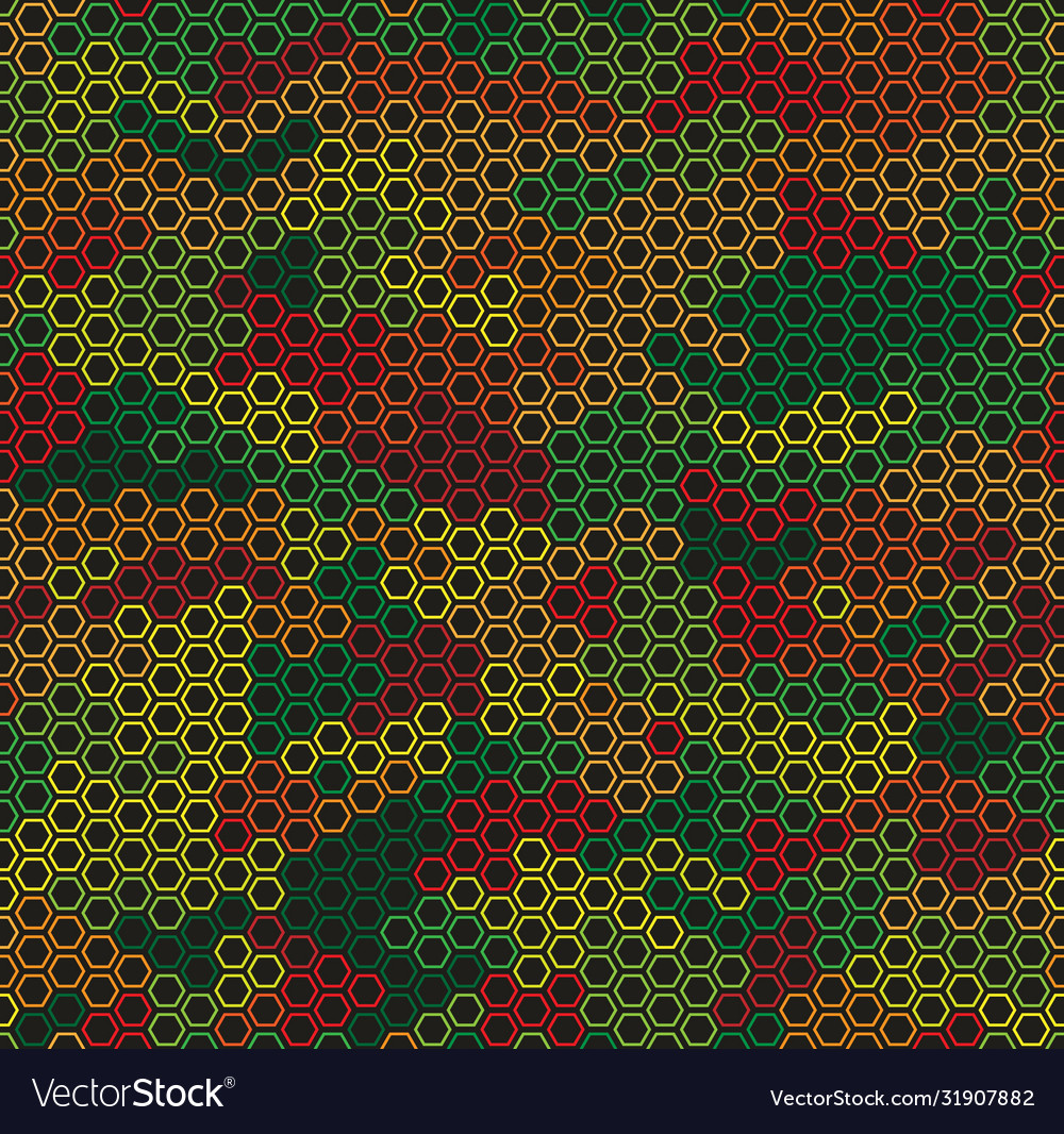 Seamless multicolored mosaic pattern