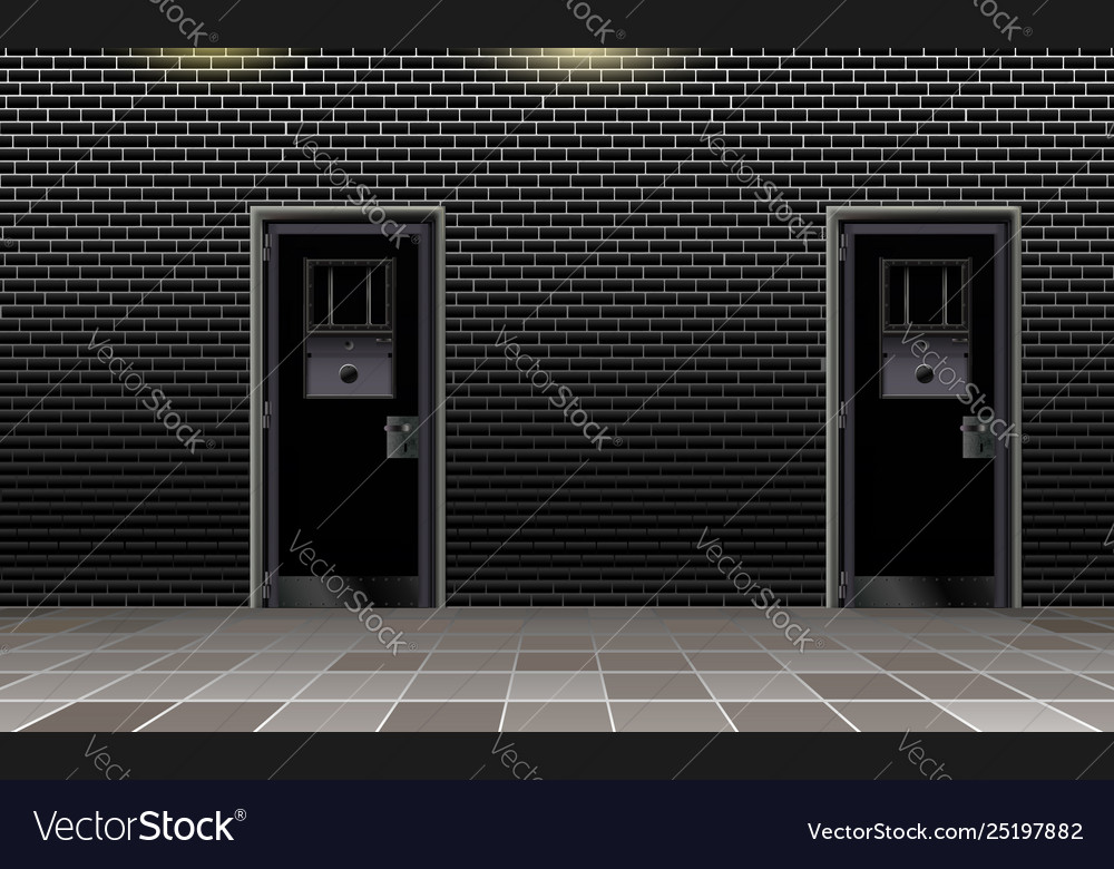 Trend european prison interior dark background