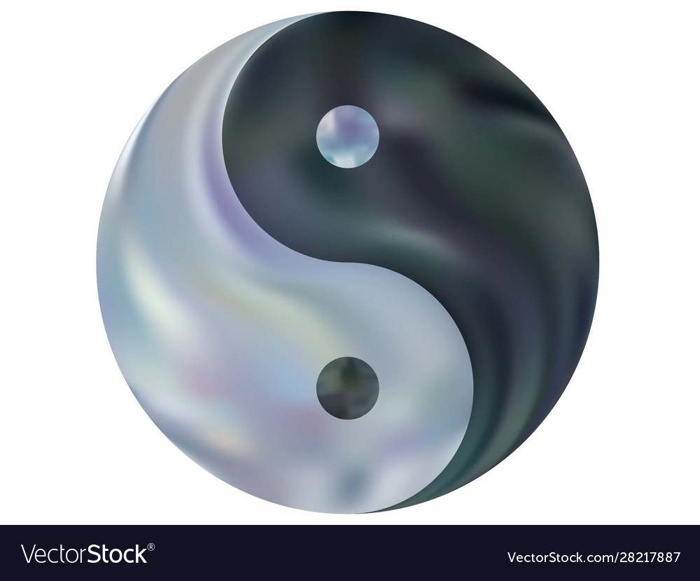 Abstract background in form yin yang Vector Image Abstract background in form yin yang
