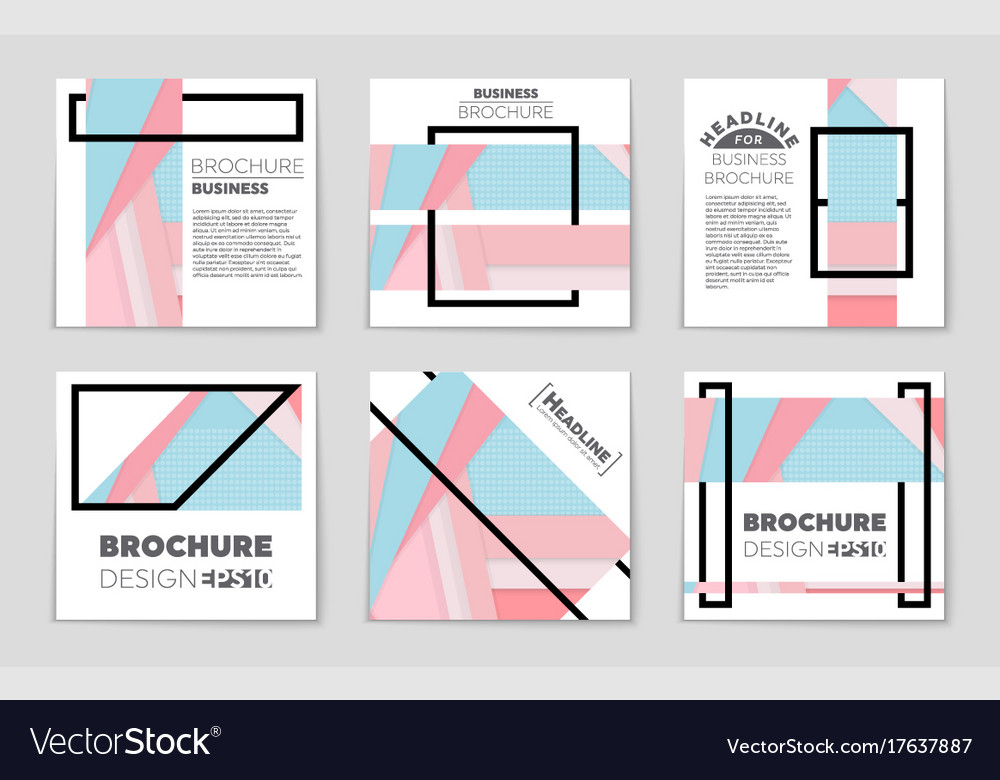 Abstract layout background set for art
