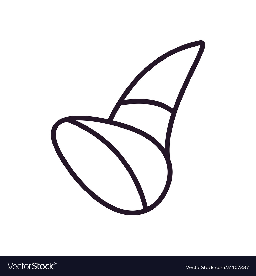 Abstract leaf shape line style icon design