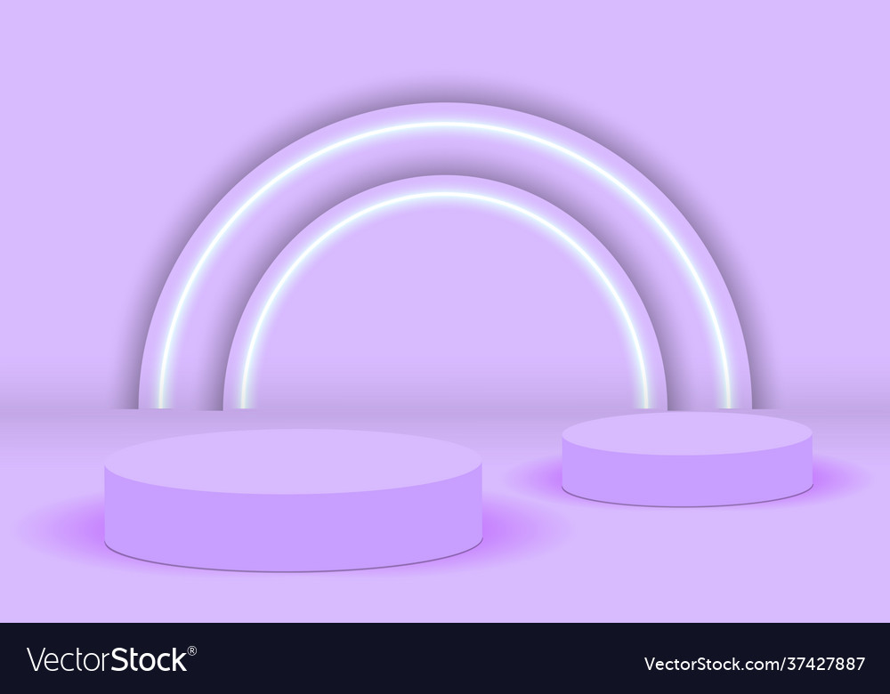 Background 3d pink rendering with podium Vector Image Background 3d pink rendering with podium