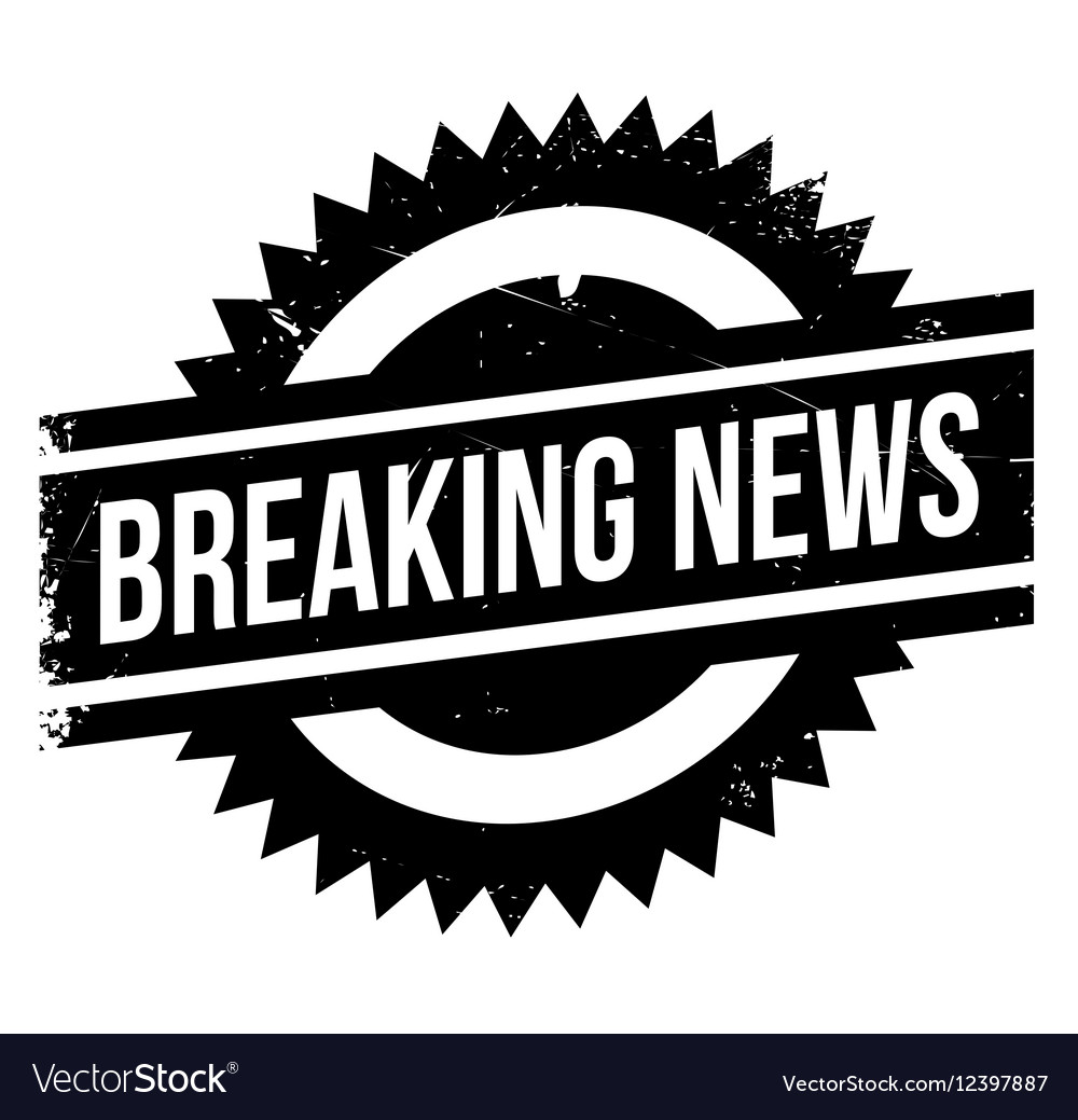 Breaking news stamp Royalty Free Vector Image - VectorStock