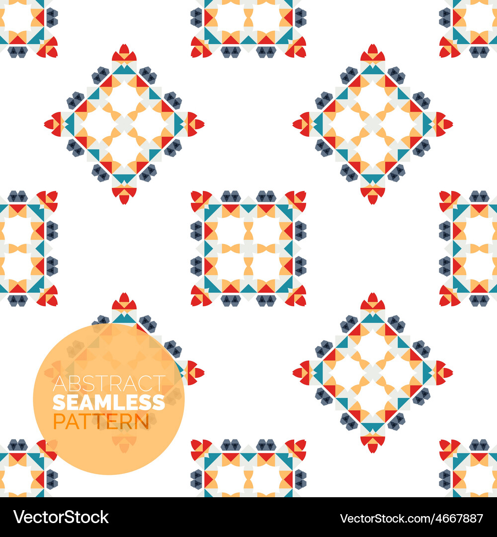 Colorful seamless geometric pattern modern Vector Image