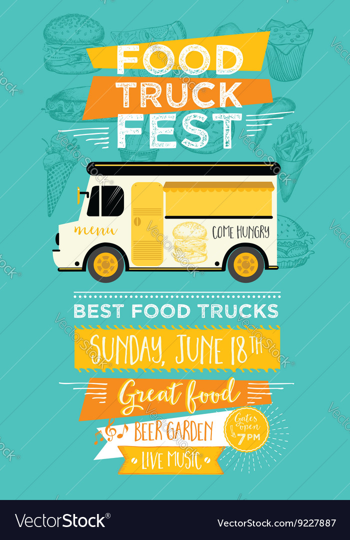 food truck menu template