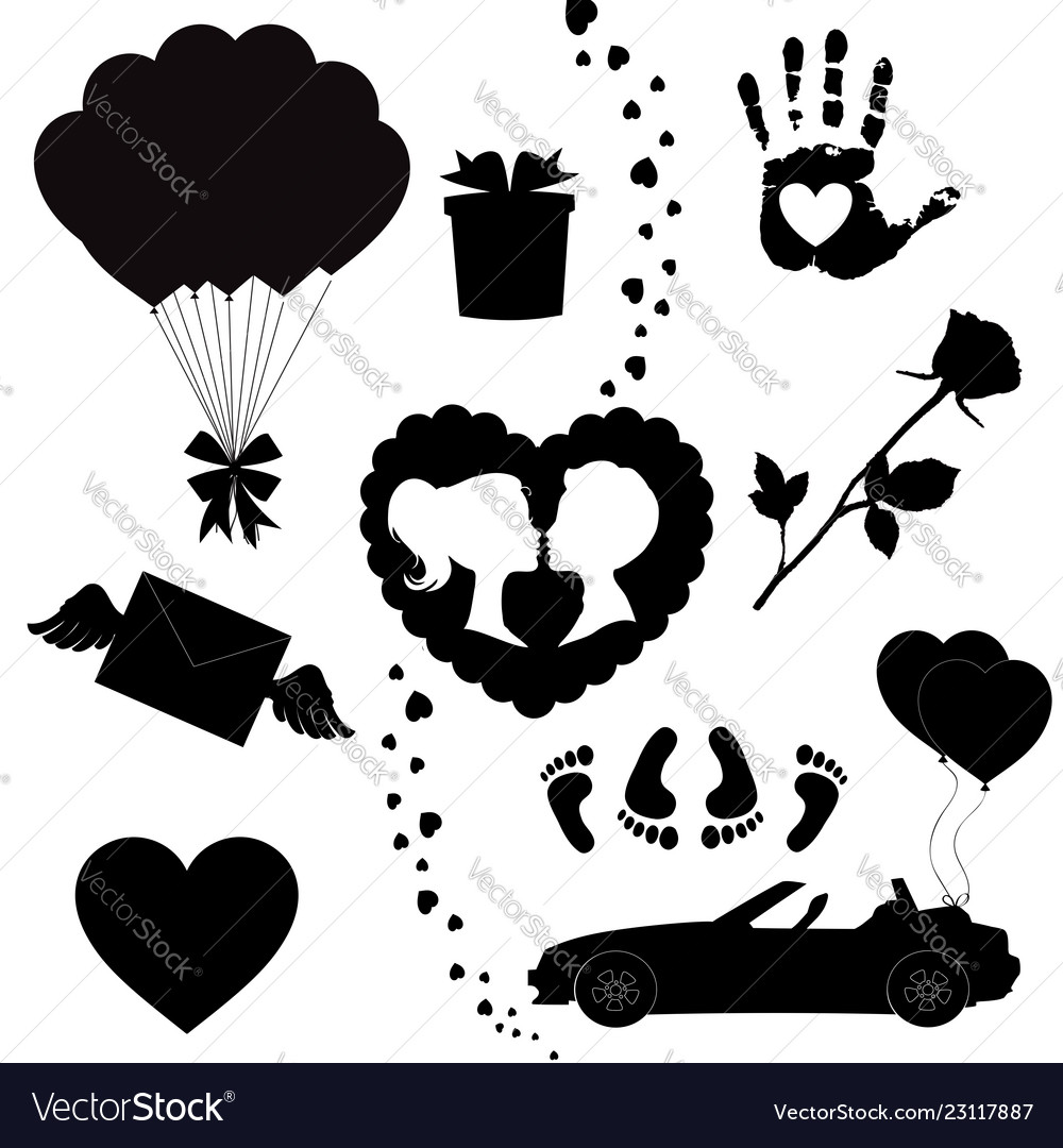 happy valentines day black