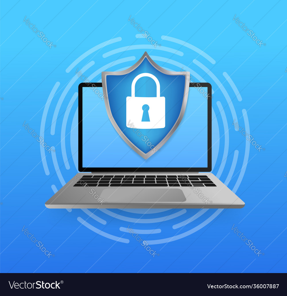 Network security antivirus vpn privacy user icon