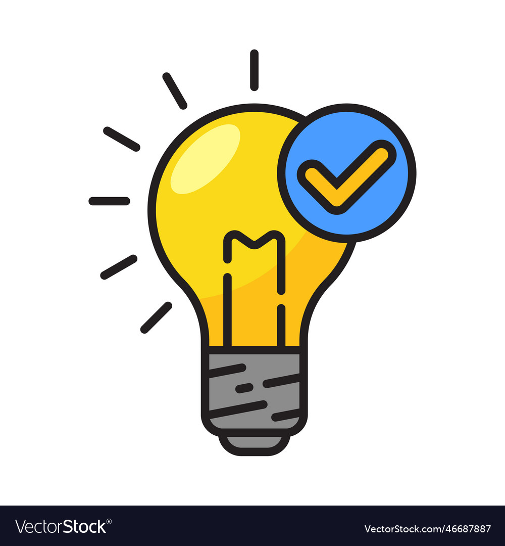 Problem-solving icon in colorful style Vector Image Problem-solving icon in colorful style