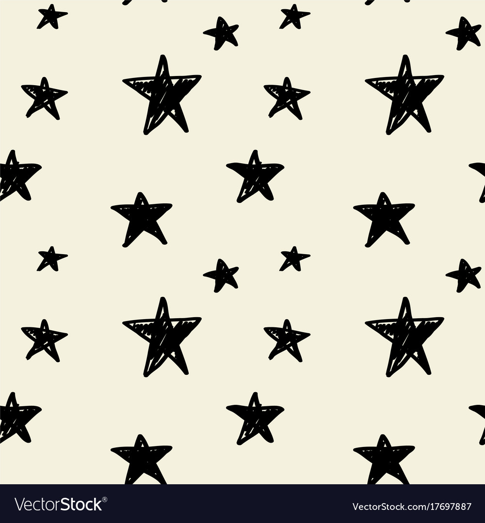 Seamless pattern with sketch