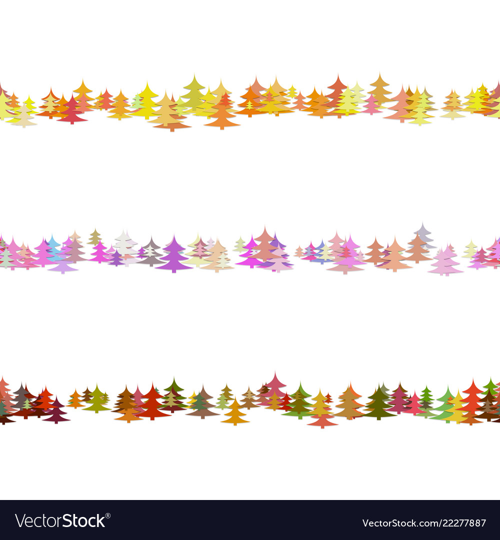 Seamless random pine tree pattern paragraph vector image Seamless random pine tree pattern paragraph