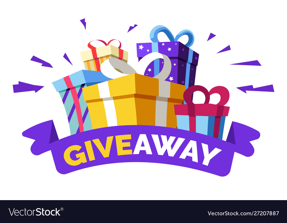 Social media contest giveaway and special offer Vector Image