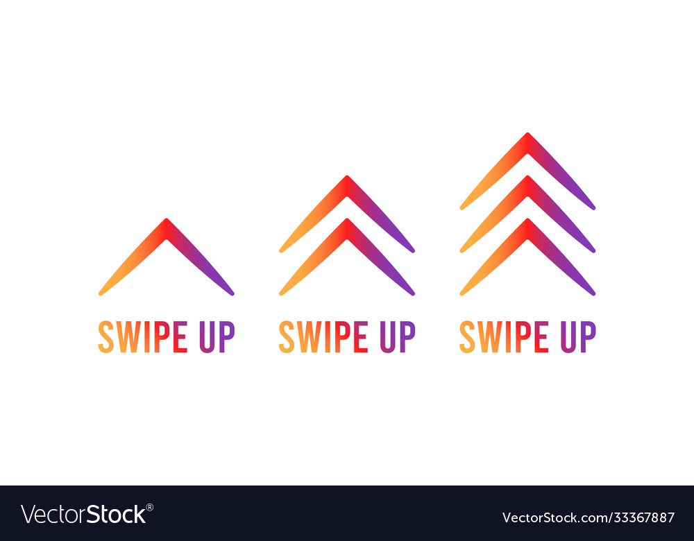 Swipe up set stories button
