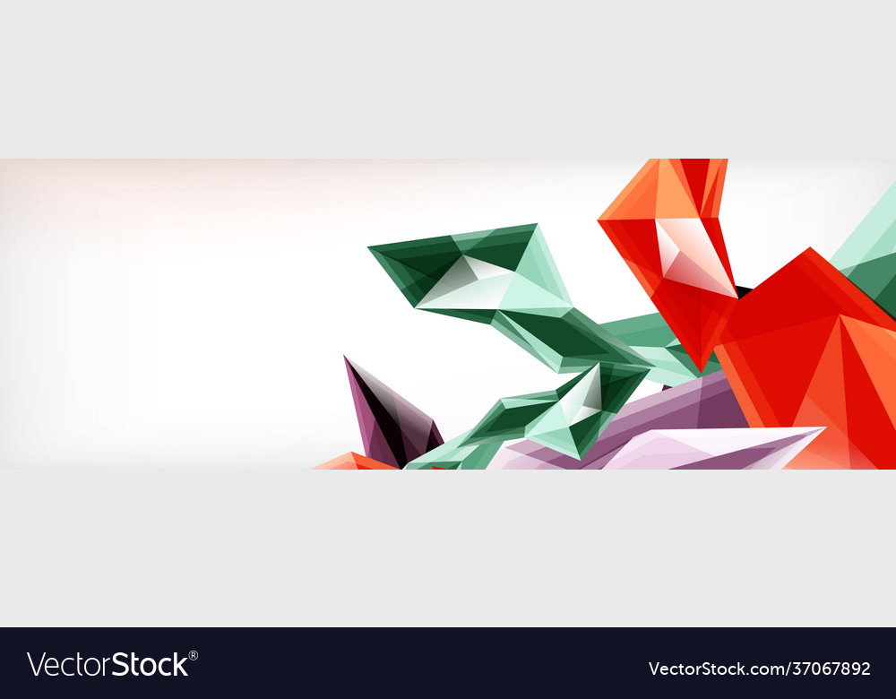 3d triangles and pyramids abstract Vector Image 3d triangles and pyramids abstract
