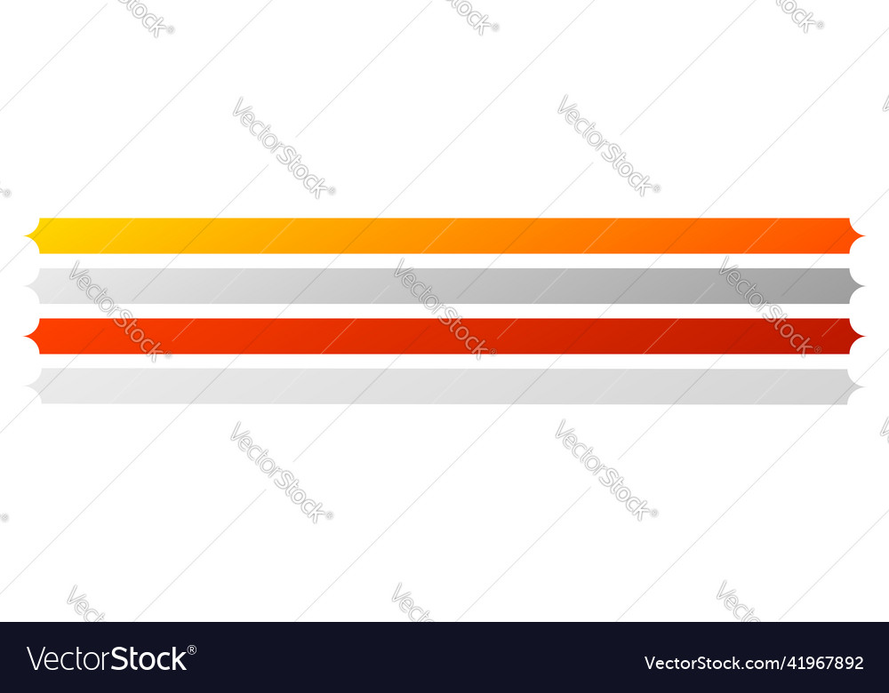 Banner button bar shapes with blank empty space vector image Banner button bar shapes with blank empty space