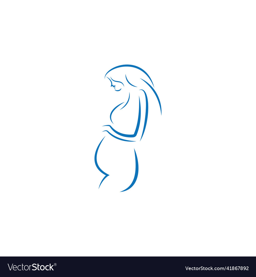 Beauty pregnant women Royalty Free Vector Image