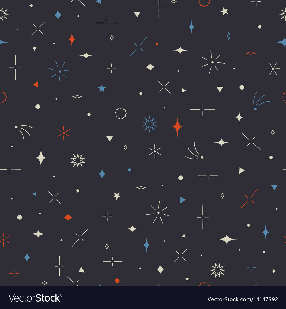 Celestial Stars & Planeten Muster