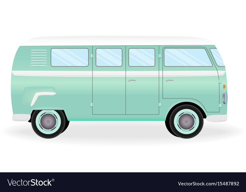 Volkswagen Type 2 Car Van Hippie, Cartoon Bus, cartoon Character