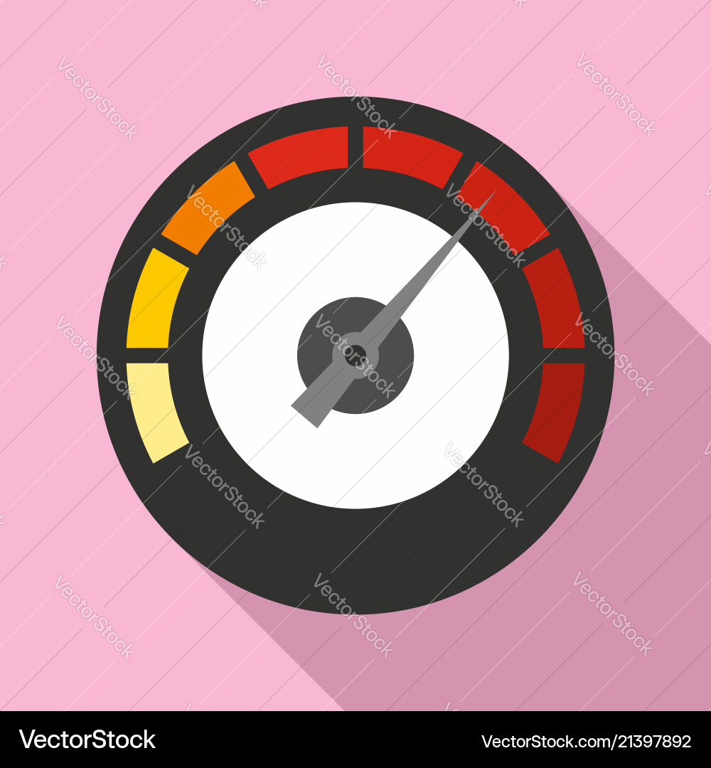 Dashboard icon flat style Royalty Free Vector Image