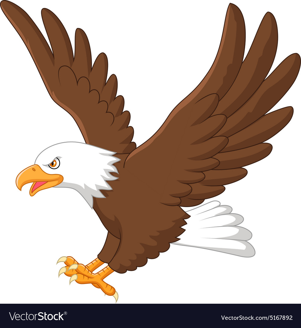 Eagle cartoon Royalty Free Vector Image VectorStock