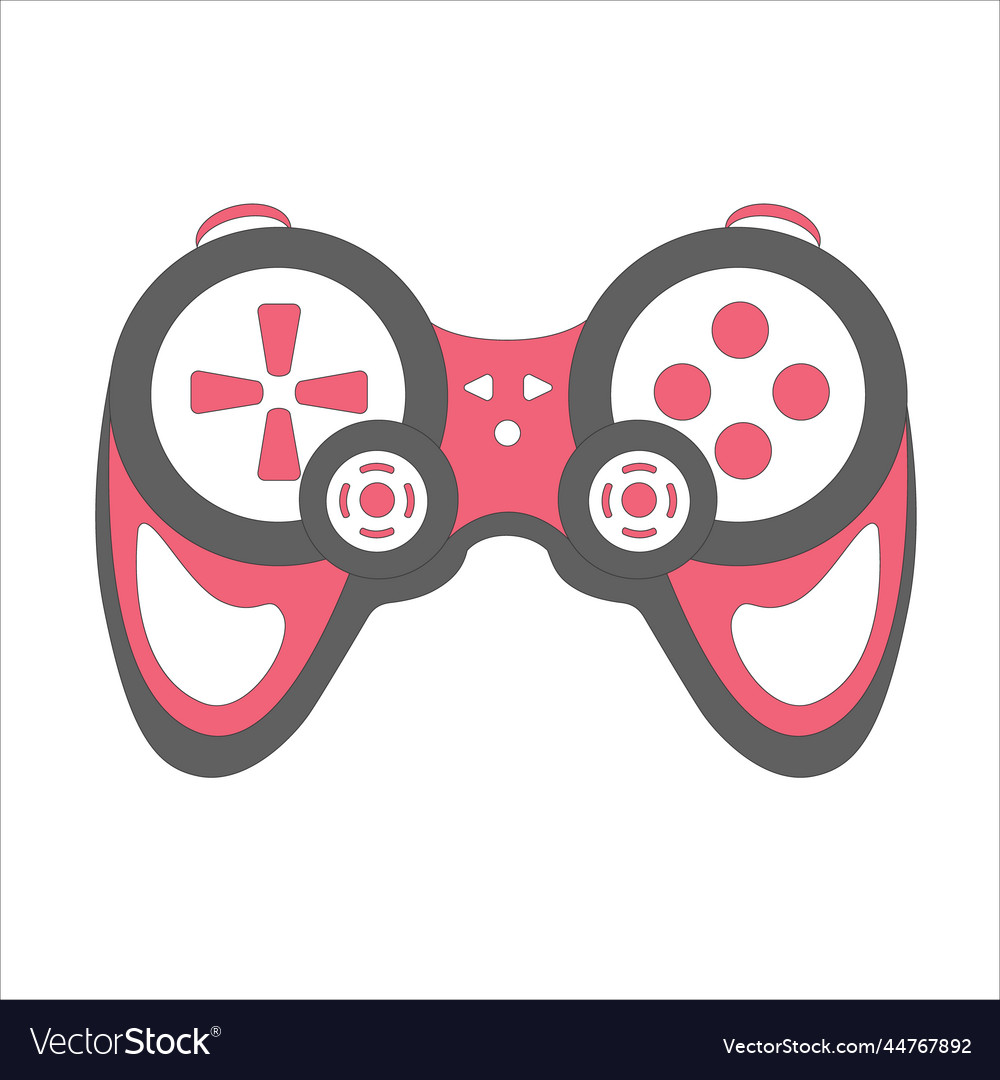 Gamepad controller isolated vector image Gamepad controller isolated