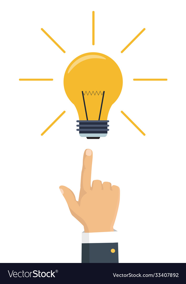 In flat design isolated on background pointing vector image In flat design isolated on background pointing