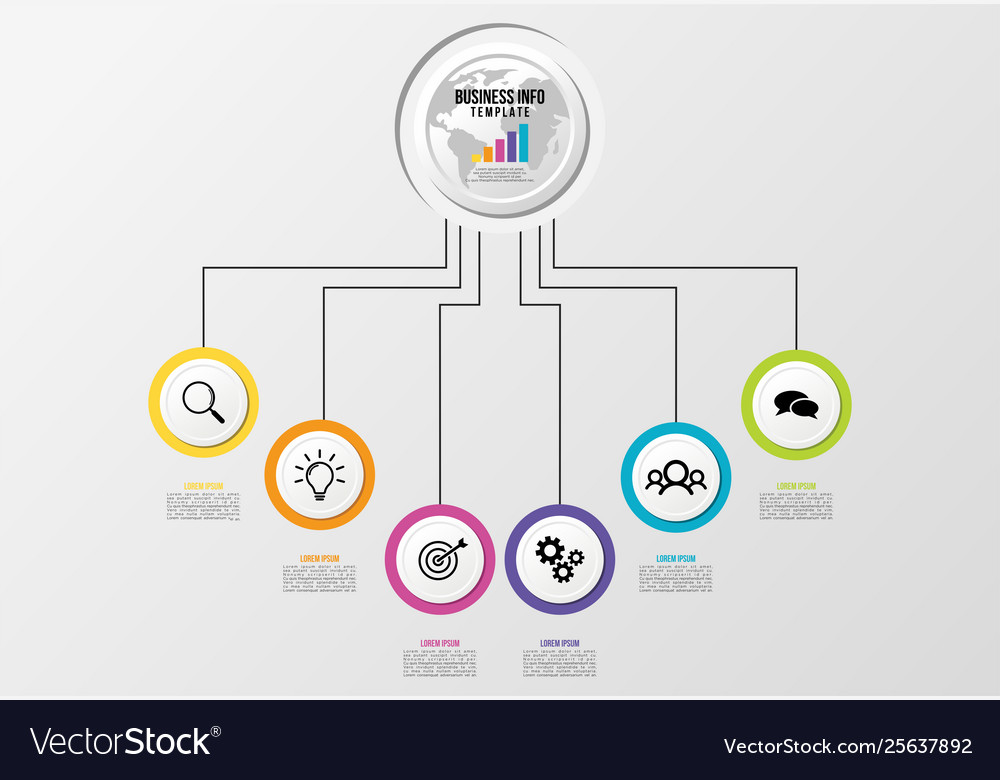 Infographic design template with options steps