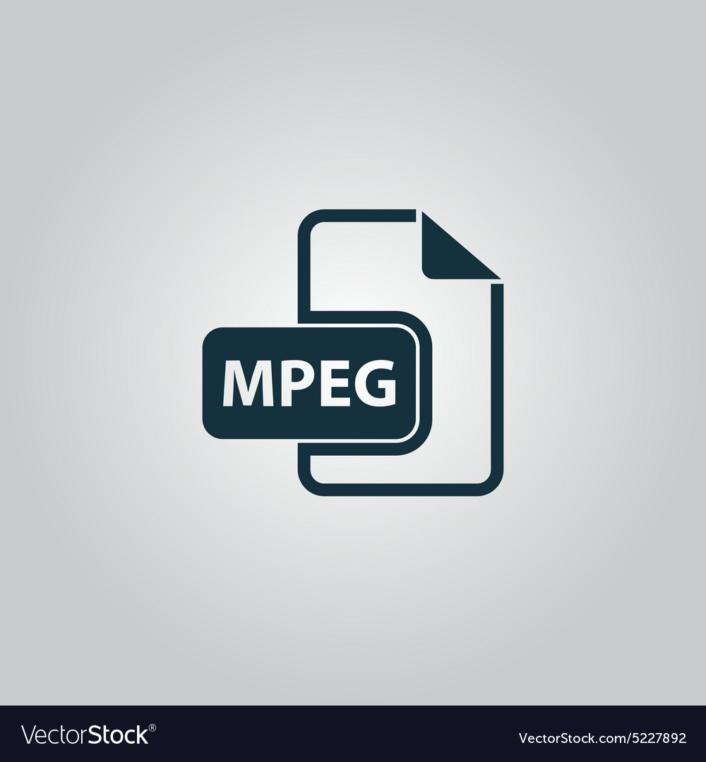 Mpeg video file extension icon